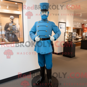 Mascotte de soldat bleu de...