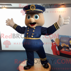Navy Contortionist maskot...