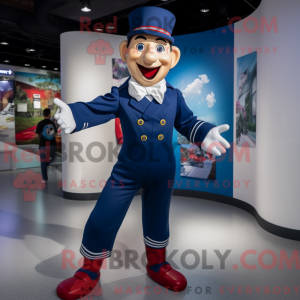Navy Contortionist mascot...