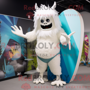 Hvit Demon mask drakt...