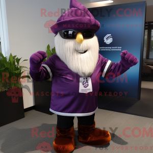 Paarse biet mascottekostuum...