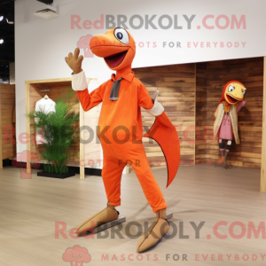 Orange Dimorphodon mascot...