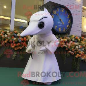 Cream Dolphin mascot...