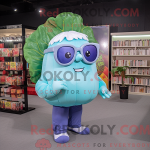 Sky Blue Cabbage maskot...