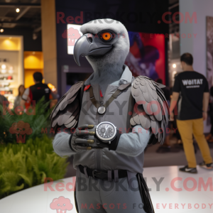 Grijze gier mascottekostuum...