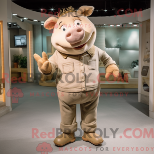 Personaggio mascotte maiale...