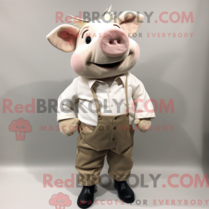 Personaggio mascotte maiale...