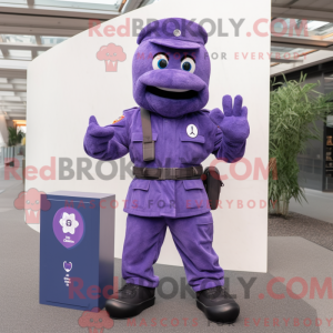 Disfraz de mascota soldado...