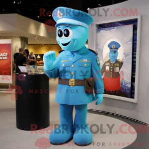 Cyan American Soldier...