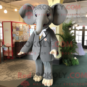 Grå elefant maskot drakt...