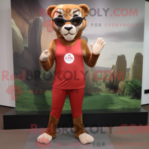 Red Mountain Lion maskot...