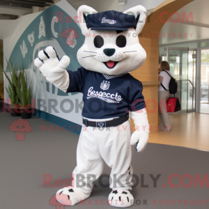 Navy Bobcat mascot costume...