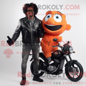 Black Clown Fish mascot...