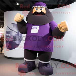 Personaggio mascotte viola...