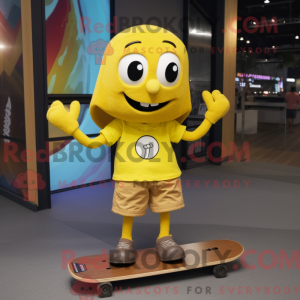 Máscara de skate Gul com...