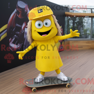 Máscara de skate Gul com...