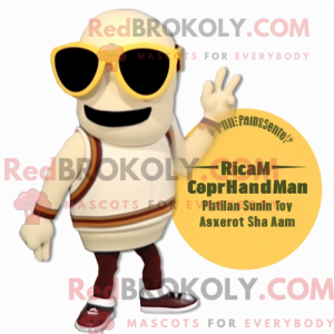 Cream Pepper mascot costume...