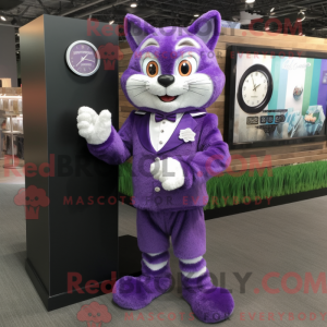 A máscara de gato roxo tem...