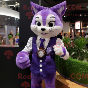 A máscara de gato roxo tem...