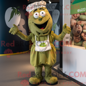Oliven Pesto Pasta maskot...