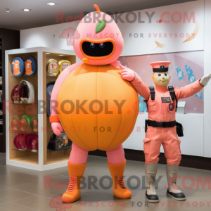 Peach Soldier mascot...
