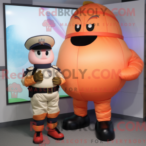Peach Soldier mascot...