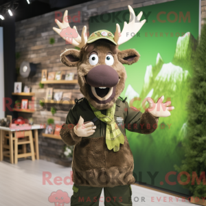 Oliven Irish Elk maskot...