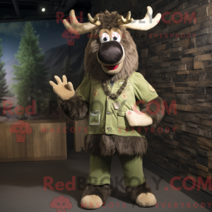 Oliven Irish Elk máscara...