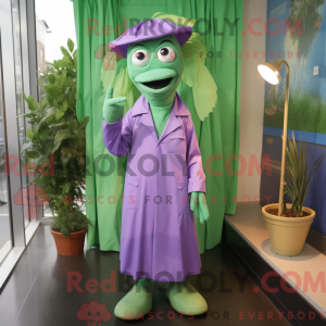 Lawendowy sprzedawca maskot...