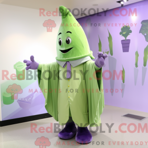 Lawendowy sprzedawca maskot...
