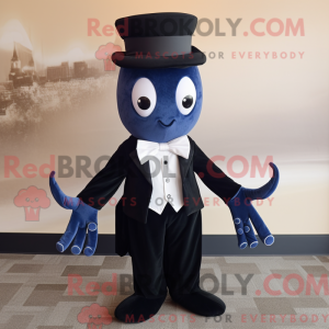 Navy Squid maskotdraktfigur...