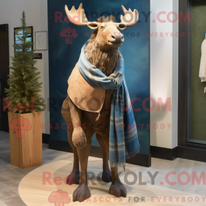 Brown Irish Elk mascot...