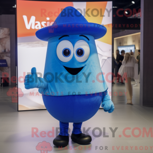 Blue Moussaka mascot...