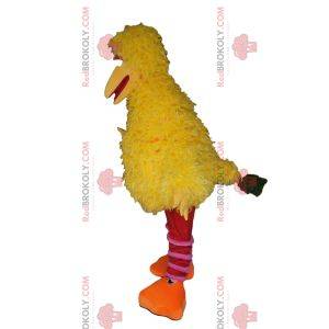Gigantische gele eend mascotte. Eend kostuum