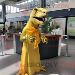 Personaggio mascotte giallo...