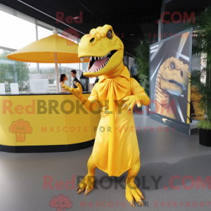 Personaggio mascotte giallo...
