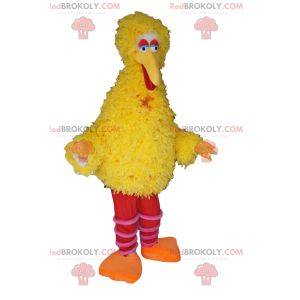 Gigantische gele eend mascotte. Eend kostuum