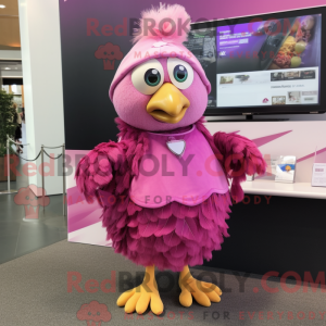 Costume de mascotte Magenta...