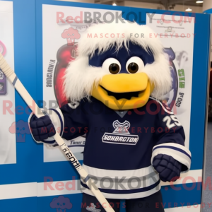 Mascotte de bâton de hockey...