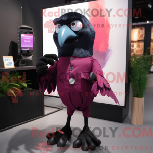 Magenta Blackbird maskot...