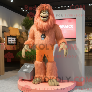 Peach Sasquatch mascotte...
