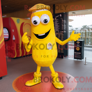 Gul Paella maskot kostume...