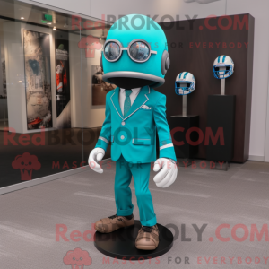 Disfraz de mascota de casco...