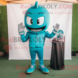 Personaggio mascotte casco...