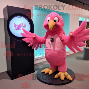 Pink Eagle-maskotdraktfigur...