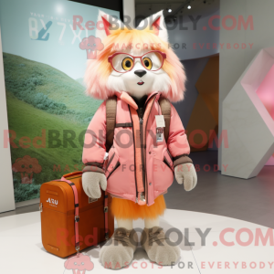 Peach Lynx-maskotdraktfigur...