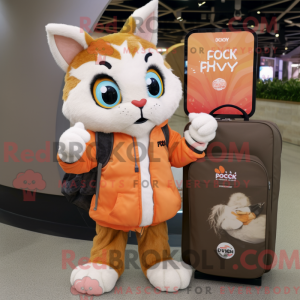 Peach Lynx-maskotdraktfigur...