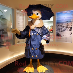Navy Goose maskot kostume...
