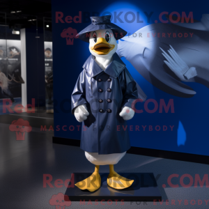Navy Goose maskotdraktfigur...
