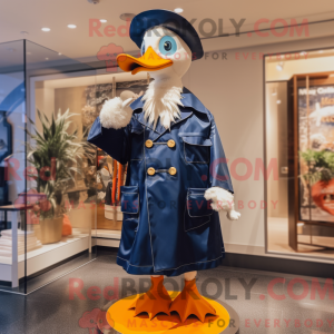 Navy Goose maskotdraktfigur...